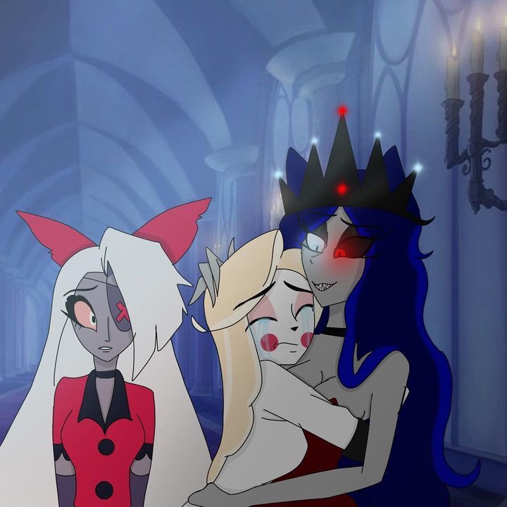 Xot_Devil's tweet photo. Best friend Queen Xot Devil hurt Charlie eye sad please aww hug mama happy pet I’m so really happiness love Vaggie yeah🥺🙏❤️
#HazbinHotelOC #XotDevilFanart #fyp #hazbinhotel #XotDevil
#helluvabossoc #helluvaboss #digitalart #vaggie #charliemagne #charliemagnefanart #vaggiefanart https://t.co/GqUIrg6Y6S