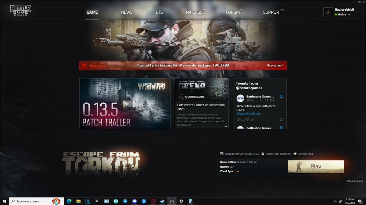 Radiorabbit0's tweet photo. Due to popular
and a total amount Donated to Team Outlander for #relayofregret - $2800 for charity. I now have to be forced to play Tarkov! T.T
If you wish to contribute to the suffering!
https://t.co/k4zymr70db
I will see ya'll on the otherside T.T https://t.co/rAO5nQJNJL