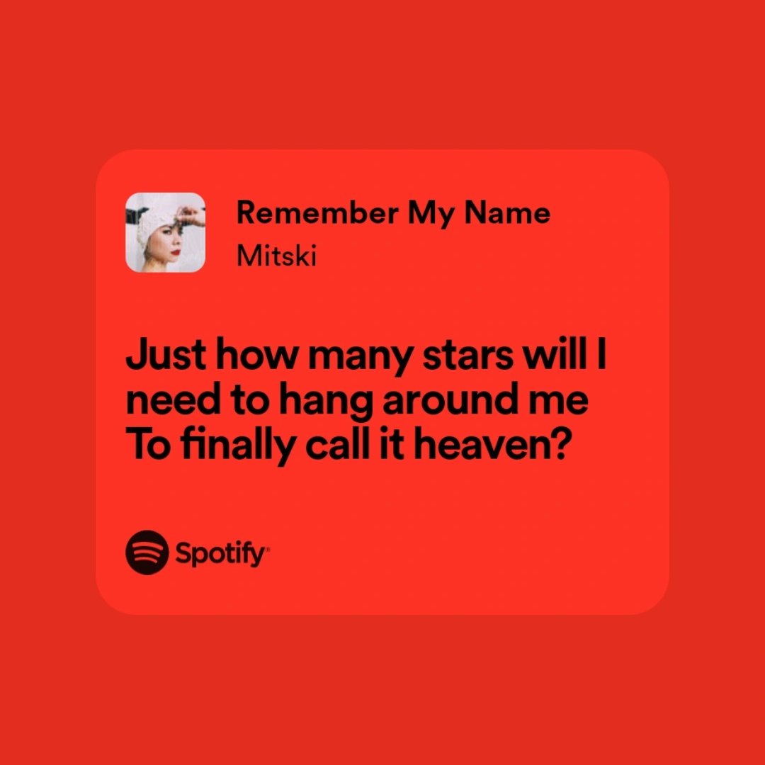 this is the last day u can rt this: mitski + stars