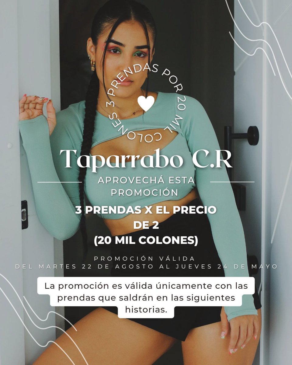 TaparraboCR's tweet photo. Aprovechá esta promoción fugaz💙 
*3 prendas por el precio de 2* https://t.co/ghBwsRDTEM