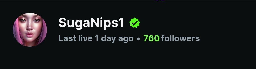 OGSugaNips1's tweet photo. I can't in any way tell you how much this little ✅️means. 
There is never a moment I'm not grateful for everything I have. My community has been by my side since the beginning and continue to grow. 
Cheers to all the memories we have yet to make 
#KickStreamers 
#smallstreamer https://t.co/ysMlruikYV