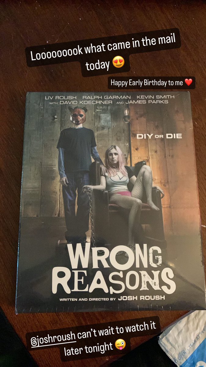xoxkidrauhlxox's tweet photo. Got my copy of #WrongReasons right before my birthday 🥳 If you haven’t already go get your copy and support the homie @JoshRoush 😜 https://t.co/7ElrTjszG7