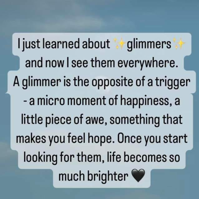SaundaryaR's tweet photo. #KaalaiVanakkam! Loved this post by #ArleneCassisa. I am going to look for lots of glimmers today✨🌟💫 https://t.co/URkg2ddVTF