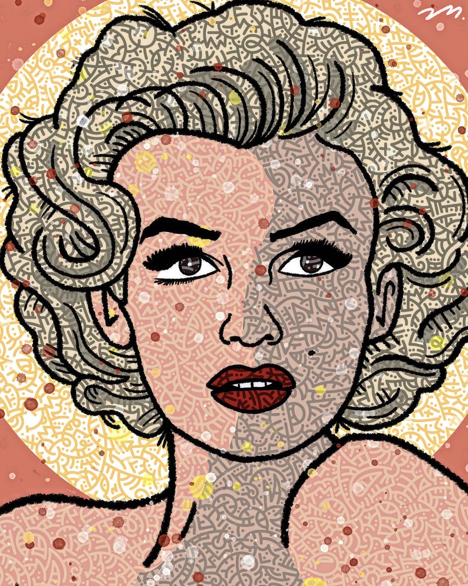 rafabej's tweet photo. La Marilyn…  @Rebuenazo 

#MarilynMonroe #IconosPop 

#Rb #ilustración #illustlation #doodlesmexico #doodles #ArteRebuenazo #KingOfDoodles

Puedes pedir tus cuadros y tus prints en:
https://t.co/34KZ0mhXkw https://t.co/49rGmBKN8d