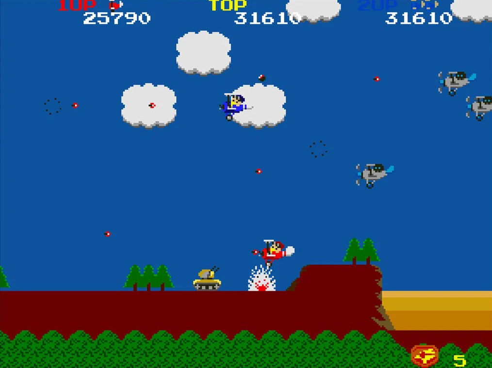 namco_two's tweet photo. STGは大半が右スクロールで左はスカイキッドくらい…というツイート（ポストか）見てふと思った。そういや「人間必死に逃げてるときは左に行きがち」という心理的な説があるけどゲームって圧倒的に右進行だったなと（最近のは知らない）。
あ「○○○は左だぜ！」とかやめてねｗ https://t.co/T3KYxr9Xfc