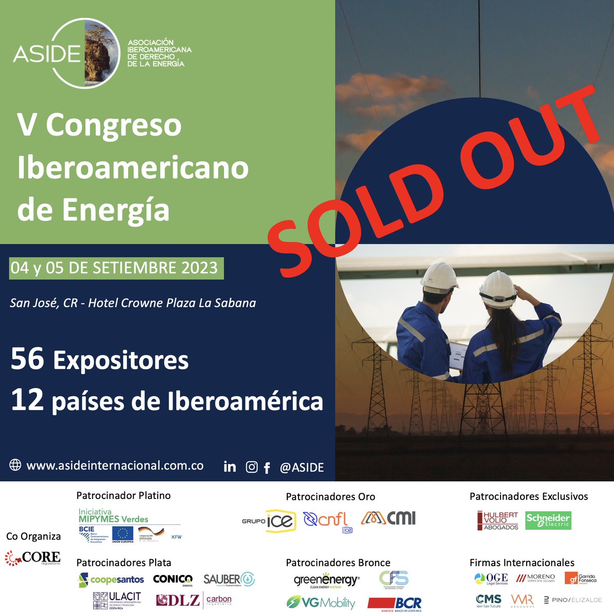 AsociacionIbero's tweet photo. ESTAMOS LISTOS. ¡NOS VEMOS EN COSTA RICA! #CRCorazóndelasRenovables #ASIDE2023 https://t.co/pIxPJbbyDA