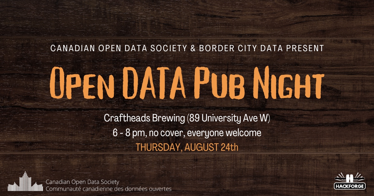 hackforge's tweet image. Join us for some casual conversation about #opendata - whether you're a seasoned professional, student, or data enthusiast, there will be a chance for you to share your perspective and hear from others.
RSVP on eventbrite: eventbrite.ca/e/open-data-pu…