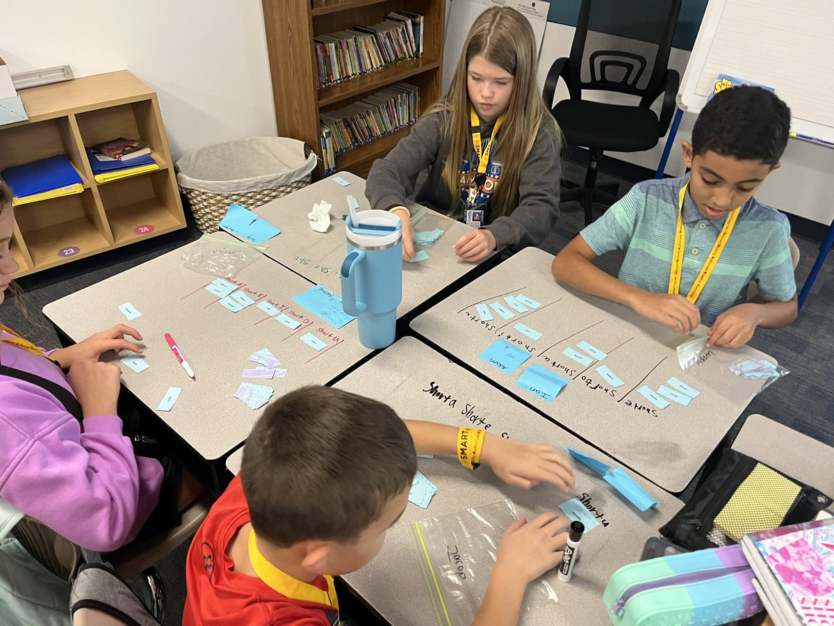 lccasciotti's tweet photo. Fifth grade had fun today sorting and decoding short vowels! Some friends read on Amira too!! Great day! #bengalpride https://t.co/JqndVk8N9a