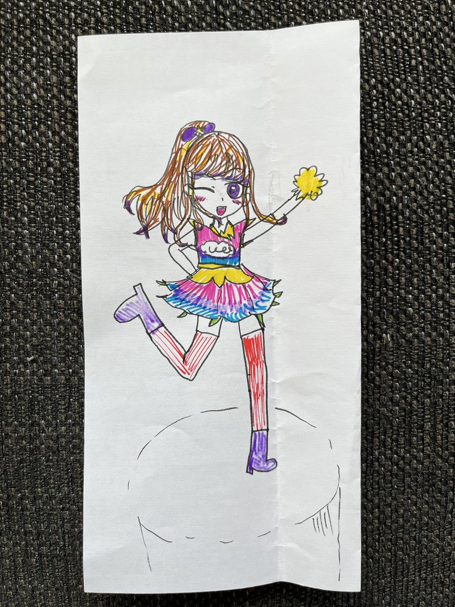 cookiebombom's tweet photo. いつも元気を届けるチアリーダー📣

#チアリーダー #8さい #小３ #お絵描き好きさんと繋がりたい https://t.co/3TQXQz1OTY