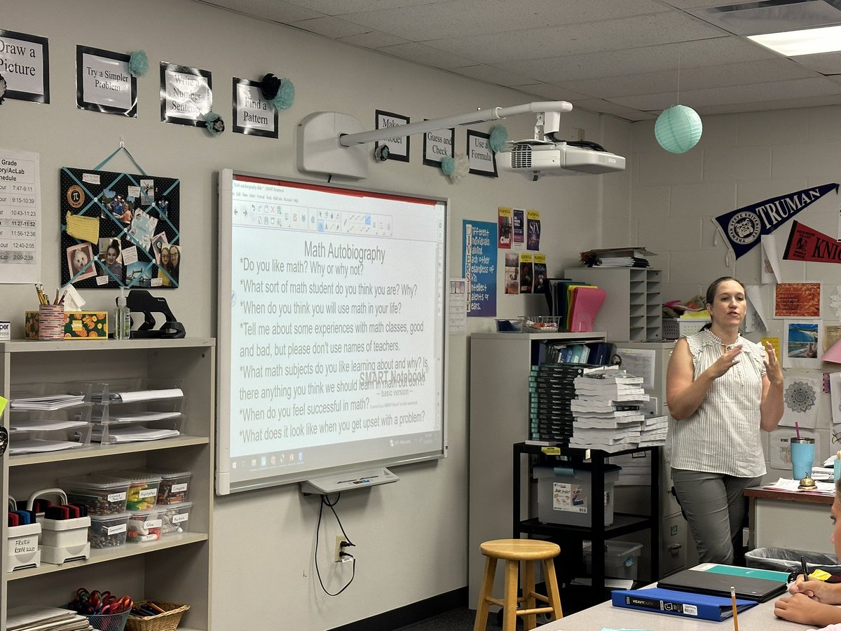 KeriSkeeters's tweet photo. More from RVMS - students doing serious practice of their ping-pong serves, engaged in a @Starbucks themed book tasting, writing their math autobiography, and trying things with numbers in their (Building Thinking Classrooms) math classes! 🤯 @RVMSPrincipal 
#FocusedonLearning https://t.co/6f1Vvm7FvW