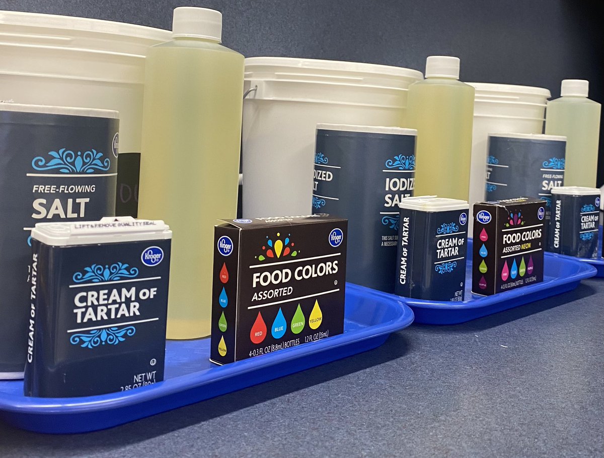 Playdough making time!! Time to practice our measuring and knife cutting skills!