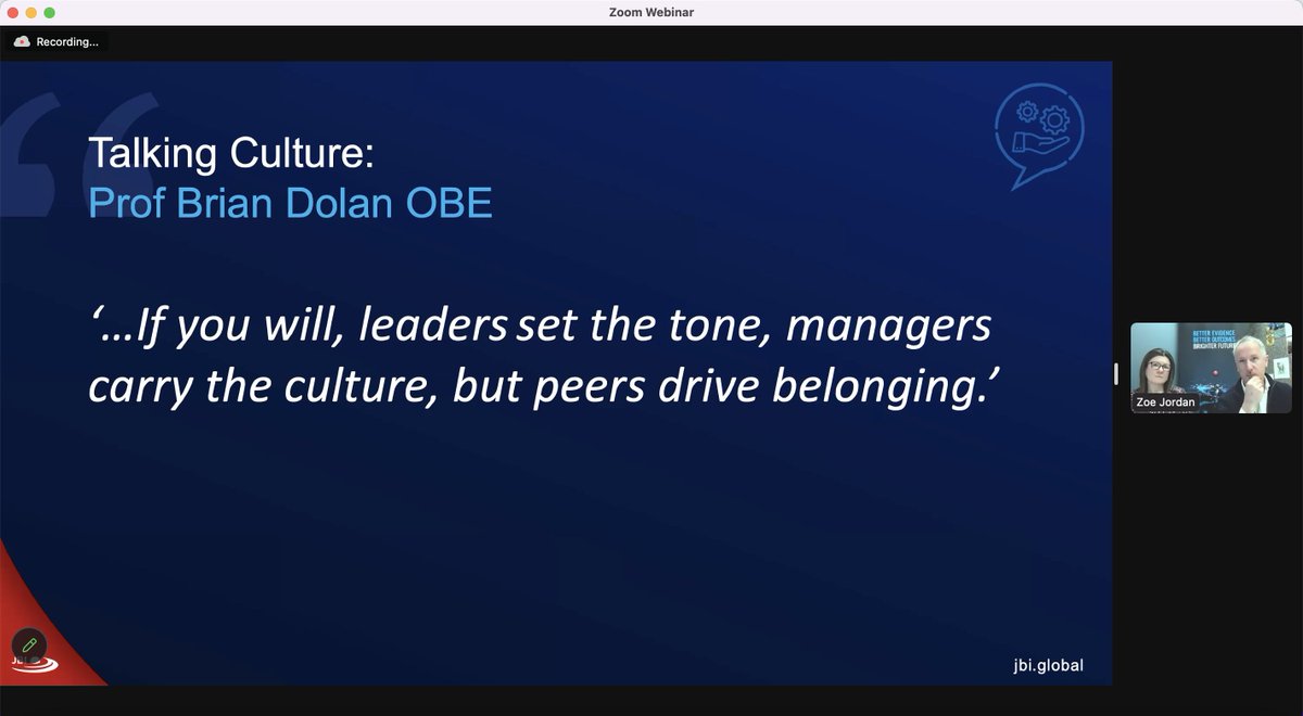 @BrianwDolan 'Leaders set the tone, managers carry the culture, but peers drive belonging'... culture is the driving force that shapes org identity and defines its values... the truth is that everyone has a crucial role to play in building a strong culture for #EBHC #JBILIVE