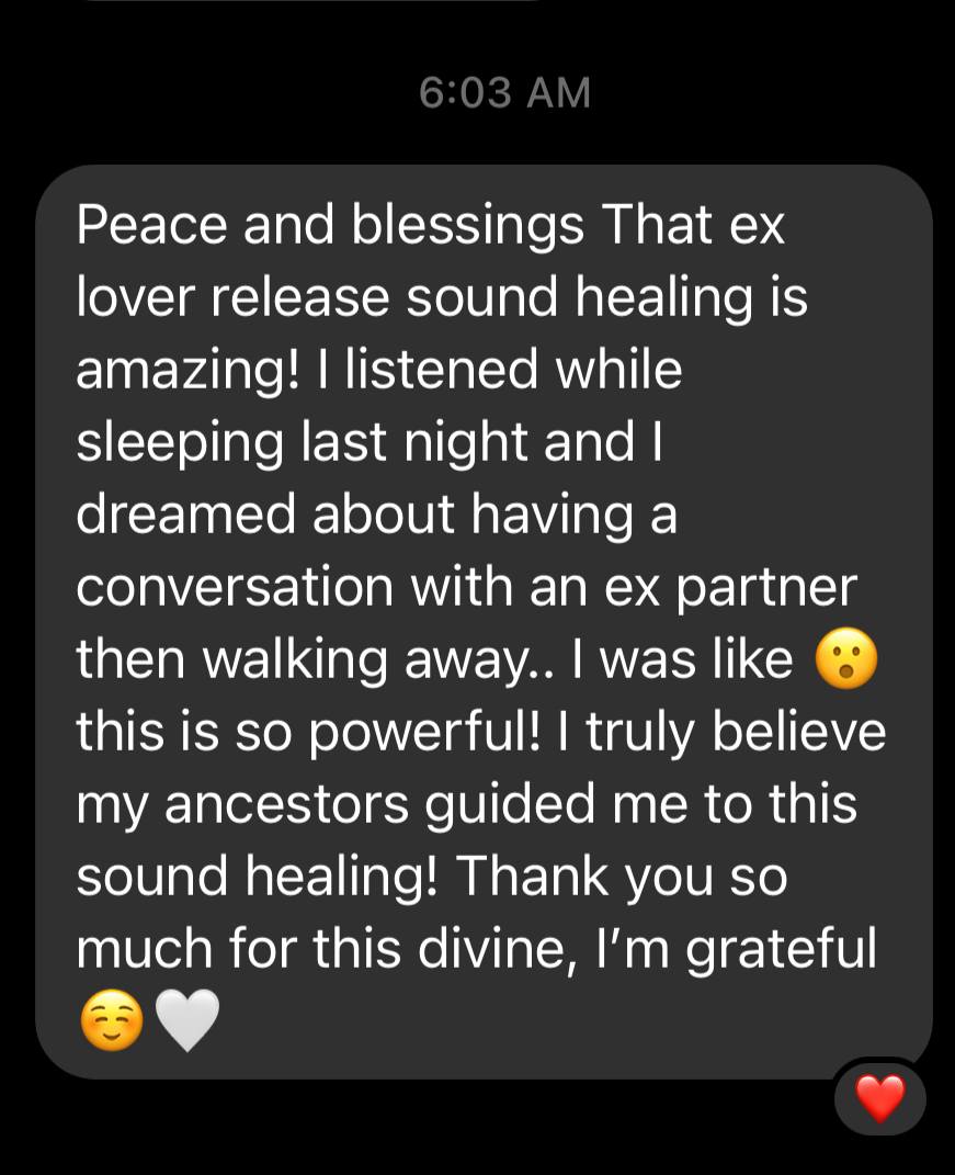 SoulDriveGlobal's tweet photo. The Ex Lover Release sound healing does what it says it will do!✨🗣🗣🗣 

Are you ready to let that energy go? Are you ready to open up your heart and stop living in the past? 
Get you some of this for only $5👇🏼👇🏼
https://t.co/MlLhBixXn7 https://t.co/nra5Hd8eNs