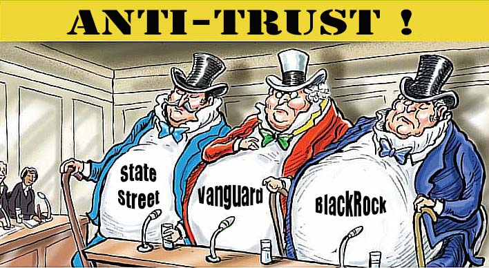 Does it make sense that 3 companies have enough proxy votes from their index fund investors to control virtually every large U.S. corporation?