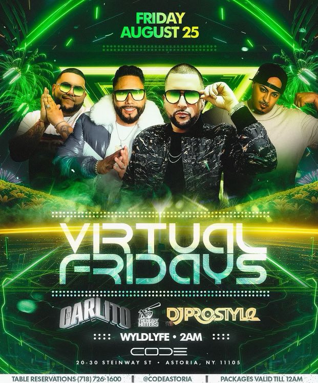 DJMessyJordan's tweet photo. My events this weekend. #messfam come through if you are in NYC. I’ll be at Code Astoria!
Visit https://t.co/1lOpVYHPyd to get on the guest list, for bottle service or to reserve your VIP birthday package! 🍾🥳🎂🎉
#nycevents #astoria #codeastoria https://t.co/48SDw7fNkT