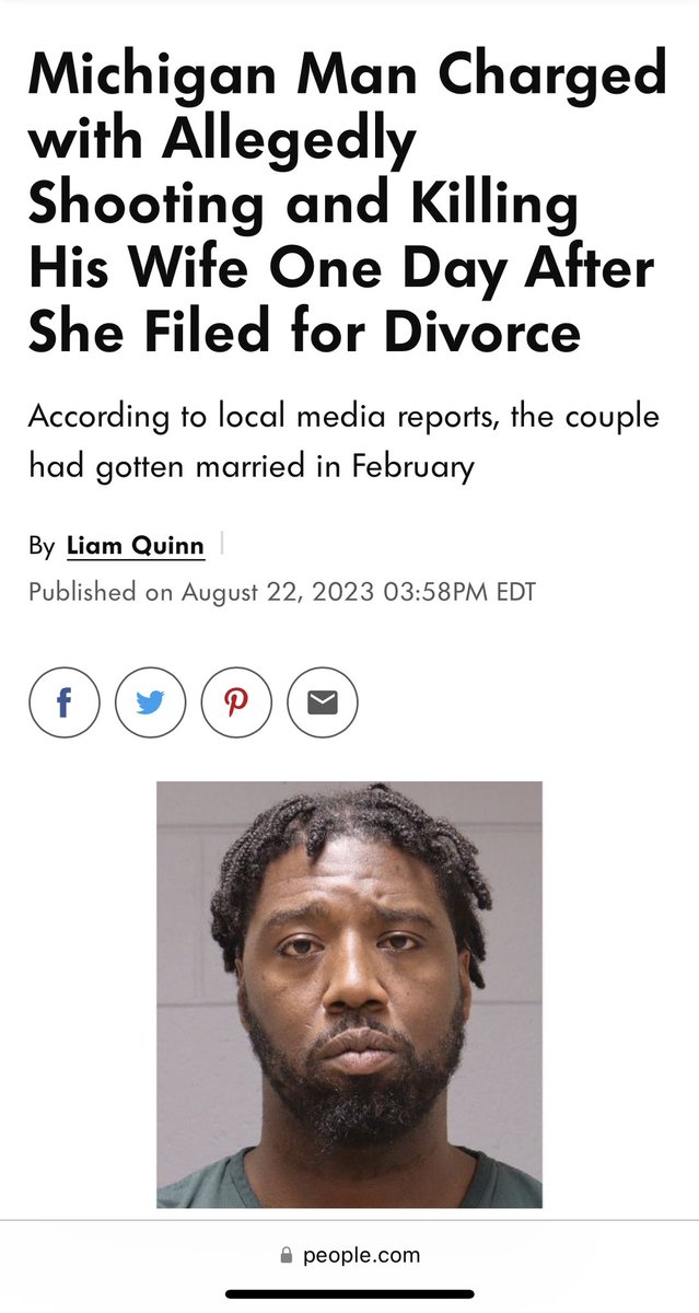 bigbootyhorse's tweet photo. Man killed his wife because they she wanted a divorce https://t.co/9YHq3SadCQ