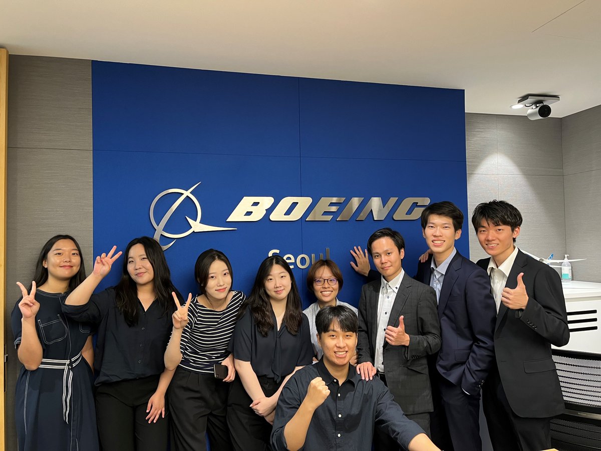 ボーイングの夏のインターンシップが始まりました！

日本と韓国の学生が一緒に、航空宇宙のプロジェクトに取り組みます。

ボーイングでは、様々なバックグラウンドを持った人々が活躍し、チーム一丸となって航空宇宙の未来を切り開いています。
#teamboeing