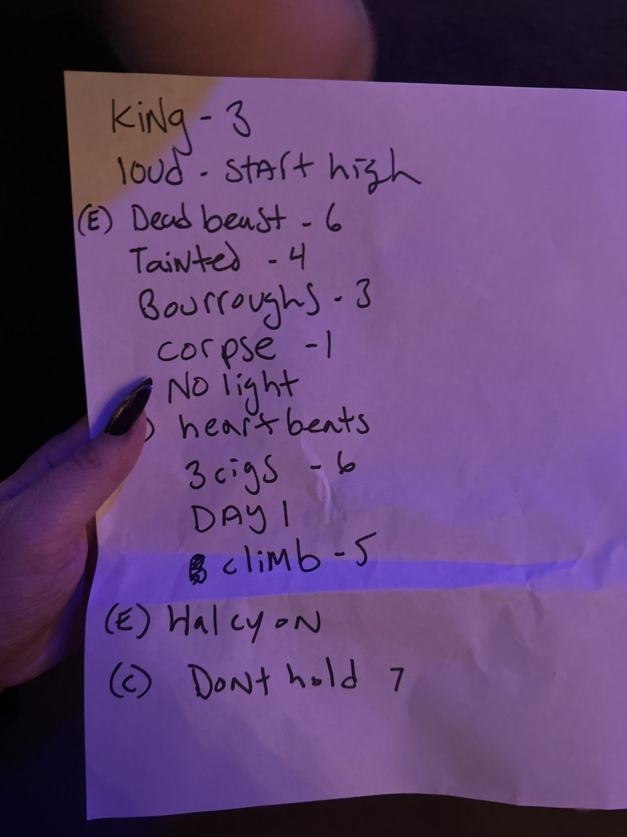 I could not have asked for a better set. Thank you <a href="/TheSleepingNY/">The Sleeping</a>
