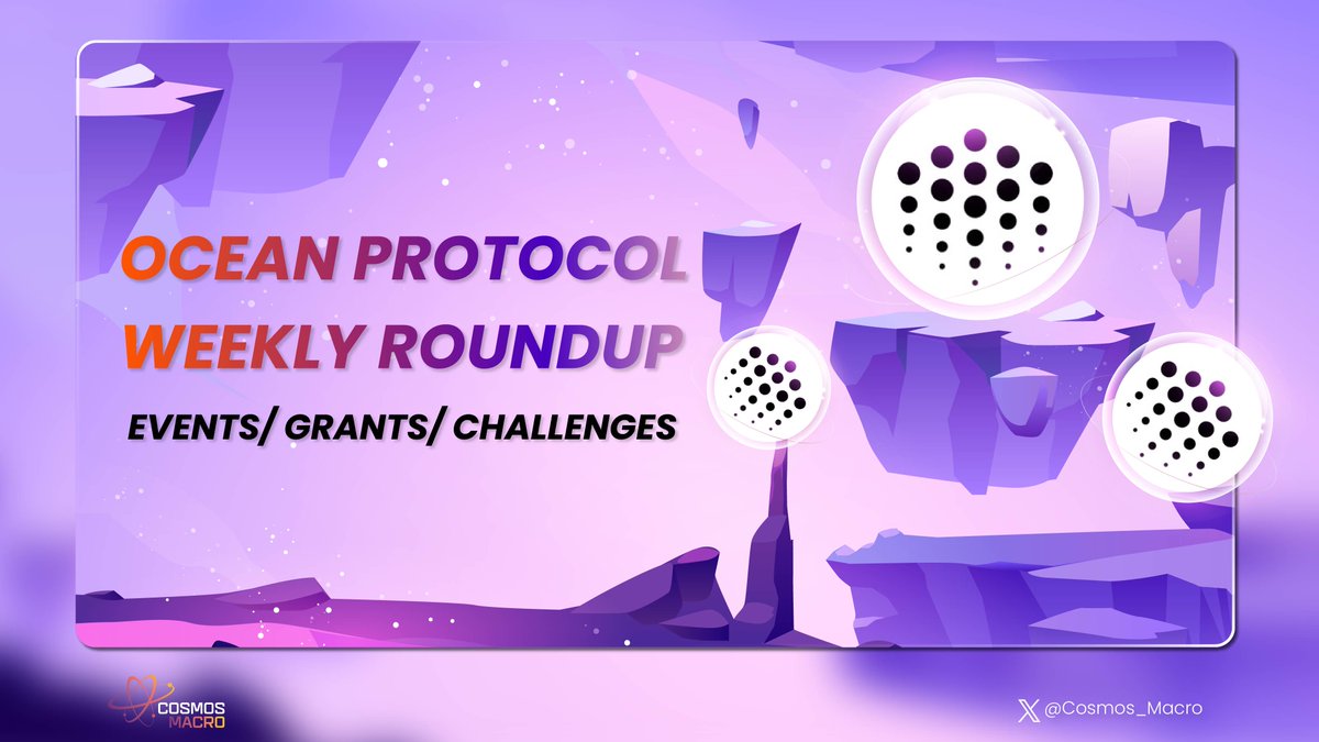 A dynamic week for @oceanprotocol:

🌊 TokenEngineering insights by @trentmc0 at @gitcoin
🌊 @tecmns' latest grant round launched
🌊 Preparing for @RareEvo next week
🌊 Upcoming #datachallenges
🌊 #Bali meetup planned 🏖️👉meetup.com/ocean-protocol…

Stay tuned 📌

#Cosmos_Macro