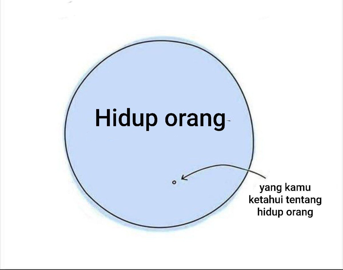 Kenapa sebaiknya kita nggak buru-buru ngejudge orang lain?

Salah satu yang membuat kita ngejudge adalah karena kita memposisikan diri kita di posisi dia. 

"Seandainya aku jadi dia, aku bakal melakukan ini! Kenapa sih dia nggak mau melakukan ini?"

Masalahnya...