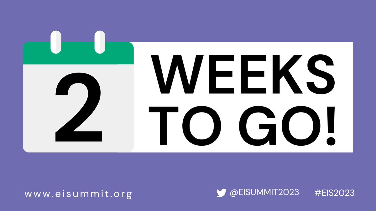 Early-bird pricing is closing 3 September!  

Whether you are attending in-person in Melbourne, Australia or online, register now to receive the best price on your Summit ticket.  

eisummit.org/registrations 

#ImpSci #Evidence #Implementation #EIS2023