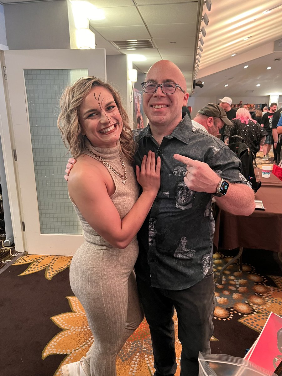 Erlenwein's tweet image. The @asylum_store #WrestleBash2 was masterfully organized &amp;amp; so much fun! Got to meet my faves... @TherealRVD @thunderrosa22 @JRsBBQ. Hey @davidlagreca1 we need Thunder 2x’s a week on @BustedOpenRadio. #DosThunderRosa #FEMtor #BustedOpen247