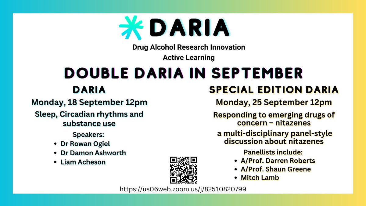 NCCREDNEWS's tweet photo. Join us in September for 'double DARIA!'

Add DARIA to your calendar today, so you don't miss these two fantastic webinars next month - https://t.co/IwjLO29UEH https://t.co/knflc7TsS6