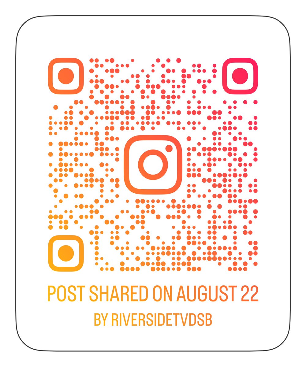 Follow Riverside PS on Instagram for all the fun &amp; learning this school year @ Riversidetvdsb!