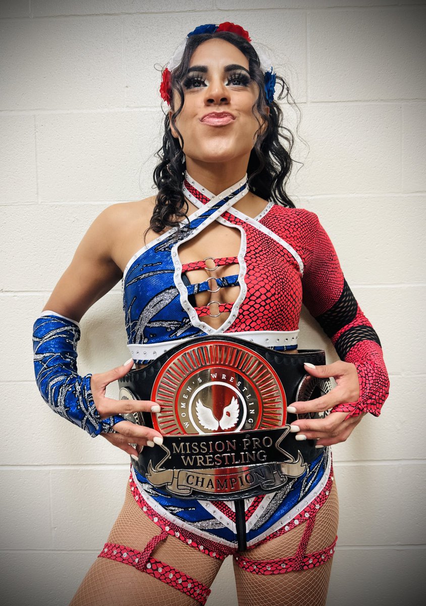 Tune in to 'On A Mission' tonight at 9pm w/ new @MissionProWres champion, @tiffanynieves_! #WrestlingCommunity #WrestlingTwitter #WomensWrestling
