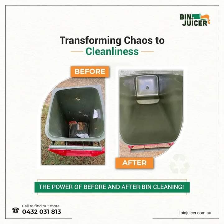 JuicerBin's tweet photo. Say goodbye to unpleasant bin odors, and hello to a delightful, lasting fragrance in your surroundings!π‘πΏ
βοΈCall us at π€³0432 031 813π or visit our website; link in the bio.π
.
#CleanBins #BinJuicer #WasteWarrior #GreenLiving #RecycleRevolution #cleanbins #pressurewashing https://t.co/Wb2TAOkLfK