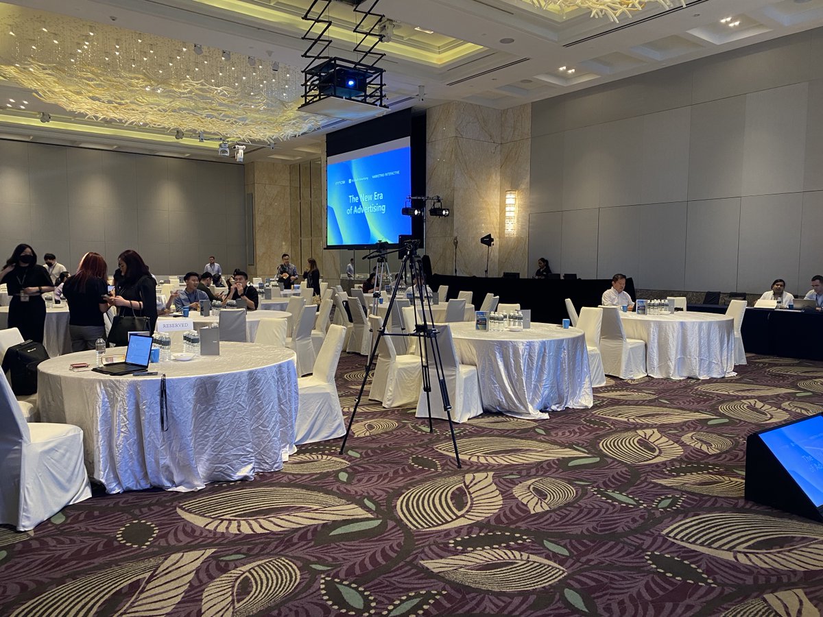 Here it is: #TheNewEraOfAdvertising. ⭐️ This is the moment we’ve been waiting for at <a href="/MSFTAdvertising/">Microsoft Advertising</a>, <a href="/MarketingEds/">MARKETING-INTERACTIVE</a>, and InMobi. We can’t wait to see what the day holds for us – with all the insights, bright minds, and thought-provoking conversations.

#event #Singapore #AI