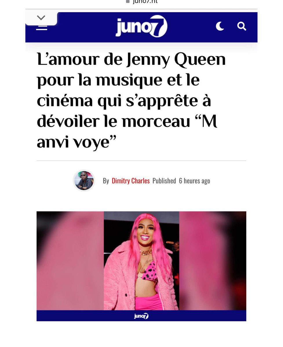 JennyQueenotwit's tweet photo. Merci 🙏🏻 ca me fait beaucoup plaisir, votre support me vient directement au cœur, allez mes fans, suivez cette page @juno7haiti https://t.co/rYVrcldABh