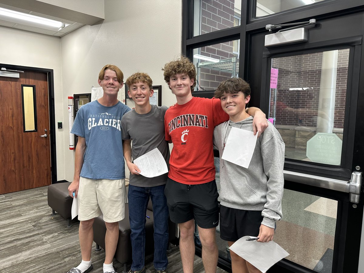 What an absolute treat to run into these young men @ProsperHS They are students in Prosper Career Independent Study and they were working on shaking hands and greeting new people. All I can say is I AM IMPRESSED!