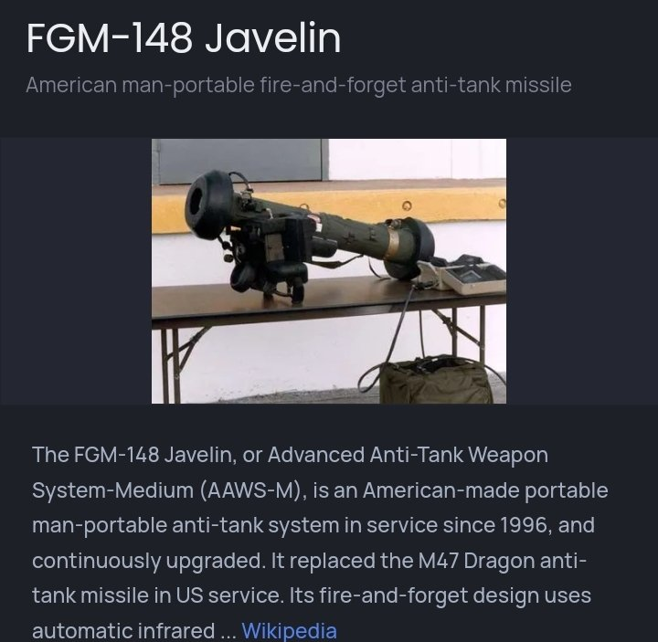 jlv_luna's tweet photo. @EFloresCampbell Esta es una Javelin. https://t.co/gBsyJ9BqyA