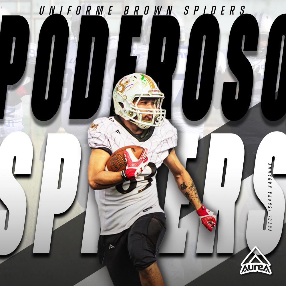 AureaSports's tweet photo. O Poderoso Spiders veste AUREA SPORTS, mas só o uniforme BRANCO, tá?
Faça que nem um dos times mais tradicionais do FA Nacional: USE AUREA!

#brownspiders #poderosospiders #futebolamericano #fabr #football #orçamento #uniformes #uniformesesportivos #nfl #cbfa #brasileirao https://t.co/4kylRPwZ1b