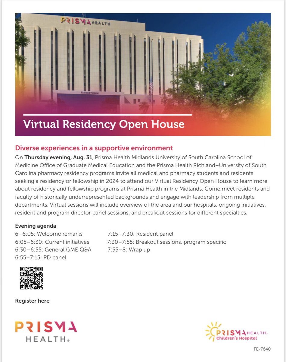 Register to join us and our medicine colleagues on August 31st from 6-8pm EST for a DEI Virtual Open House! We seek to offer an open and inclusive learning environment, celebrating the diversity of our team members as well as the patients we serve.