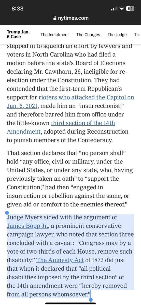 jonathanweisman's tweet photo. @just_security @JeffSonnenfeld Do we need to go through this again? Sec 3 has been litigated and dismissed in NC, AZ and Ga. https://t.co/zjG6WoGere