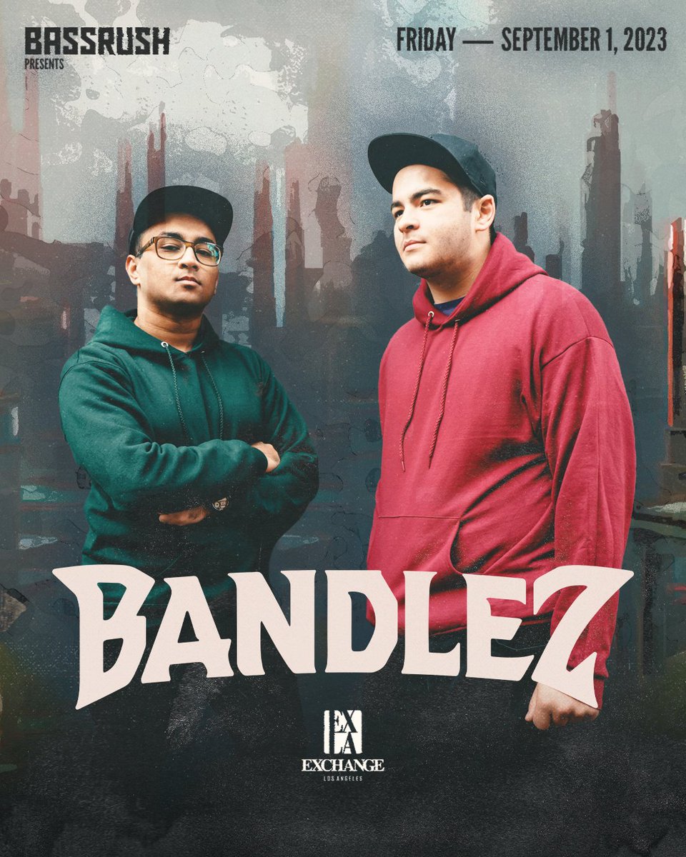 ExchangeLA's tweet photo. It's time to squad up! ⏰ We've got special guest @bandlez teaming up with @12thplanet for @bassrush + support by @Airglomusic, @antiserum, @IAMBLKLBL LDW next Friday, 9/1. 😤🔥 Tix are moving FAST → https://t.co/f1c50Y1gsb

#12thplanet #dubstep #bassrush #exchangela https://t.co/Tf1EoZcH1M