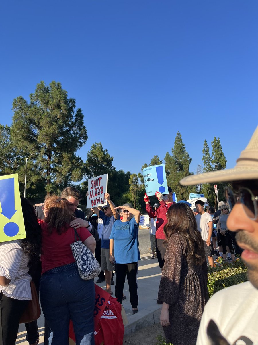 Pretty horrified to hear that the state wants to increase the storage at the aliso canyon gas storage facility - out here with the community demanding Justice