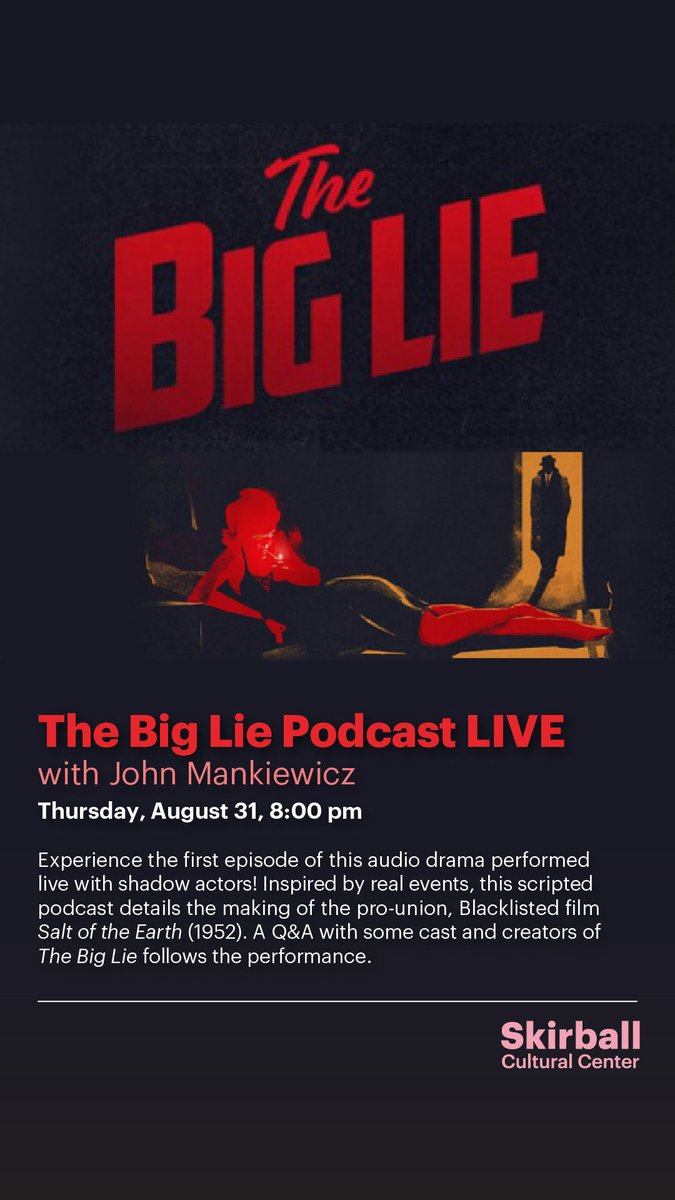 This will be great, coming next week from my cousin John Mankiewicz #TheBigLie ⁦<a href="/jhmank/">John Mankiewicz</a>⁩