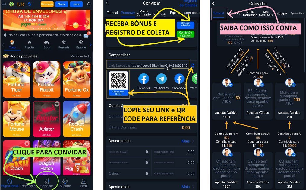 💎Convide seus amigos para entrar no seu time, desde que seu time comece a jogar e apostar, você já ganha o dobro do benefício. 💲💰💵 O segredo de fazer uma fortuna foi contado para você, o que você está esperando. 
Jogos365.com