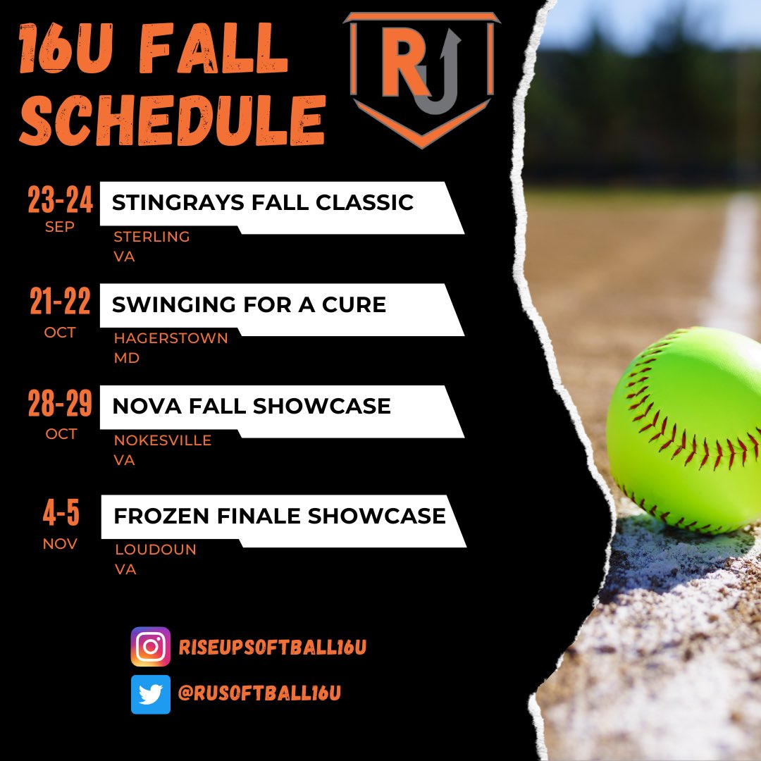 Rusoftball16u's tweet photo. Excited for our fall season! https://t.co/yV59fPwBHN