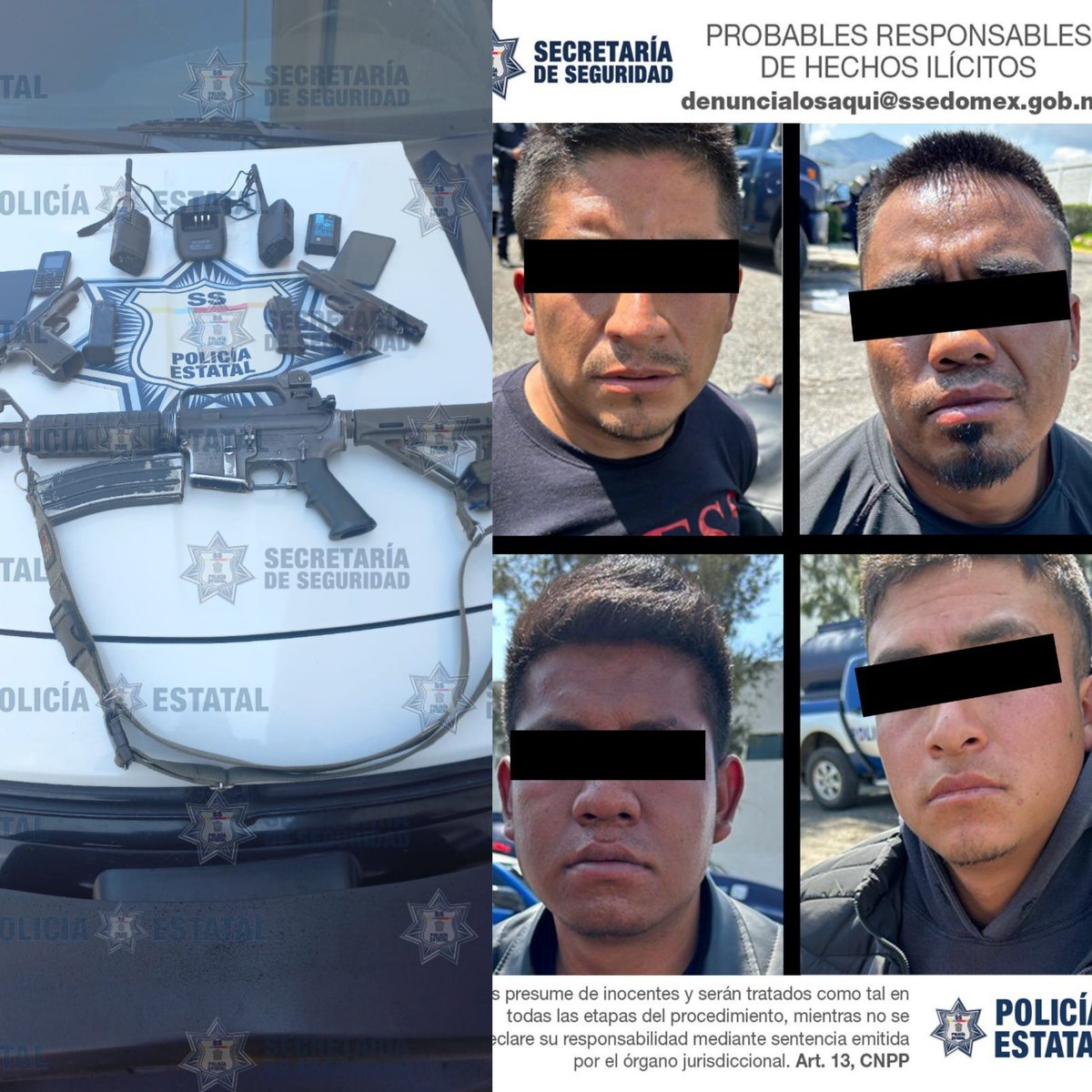 Detienen a 4 extorsionadores en Timilpan; decomisan armas y cargadores dlvr.it/Sv2Y22