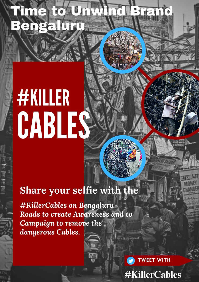 KavithaReddyKR's tweet photo. One more mishap due to #KillerCables in #Bengaluru the Electric Poles are getting pulled down due to OFCs and other dangling Cables! Implement the HC Order @NammaBESCOM @BBMPCOMM 

Unwind #BrandBengaluru from Cable Mess! 

@thekjgeorge @DKShivakumar @krishnabgowda @dineshgrao @SantoshSLadINC @ArshadRizwan @kiranshaw @RevathyAshok @Anandagundurao @BPACofficial @ragubengaluriga @WFRising @tinucherian @BangaloreMirror @WeAreHSRLayout @east_bengaluru