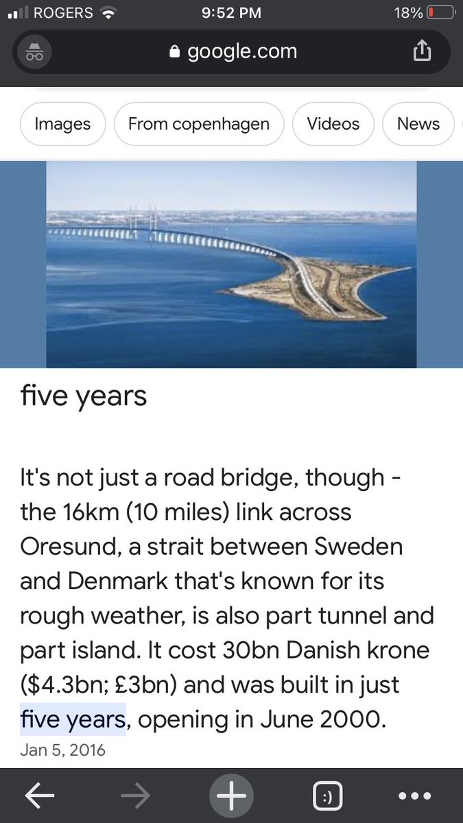 Can someone <a href="/cityoftoronto/">City of Toronto 🇨🇦</a> <a href="/WaterfrontTO/">Waterfront Toronto</a> please explain why we can’t have more ramps restored to Gardiner in 5-10 years but a 16km bridge was built under a sea connecting two countries in 5 years?!