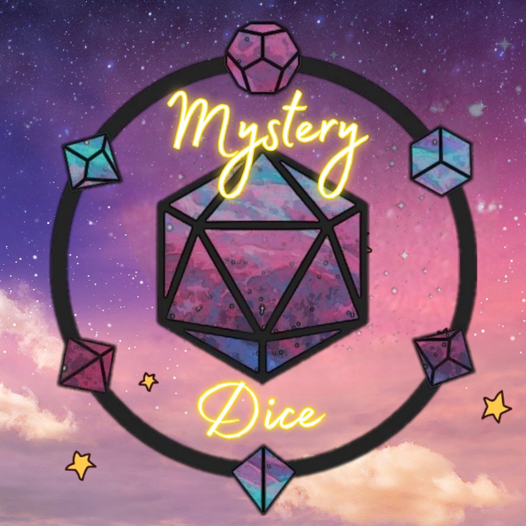 Mystery bags are coming back!! Restock will be August 30th at 7pm CST. Check out IG for more details. 💖
At cassiopeiadice.com

#dice #dnd #ttrpg #artisandice