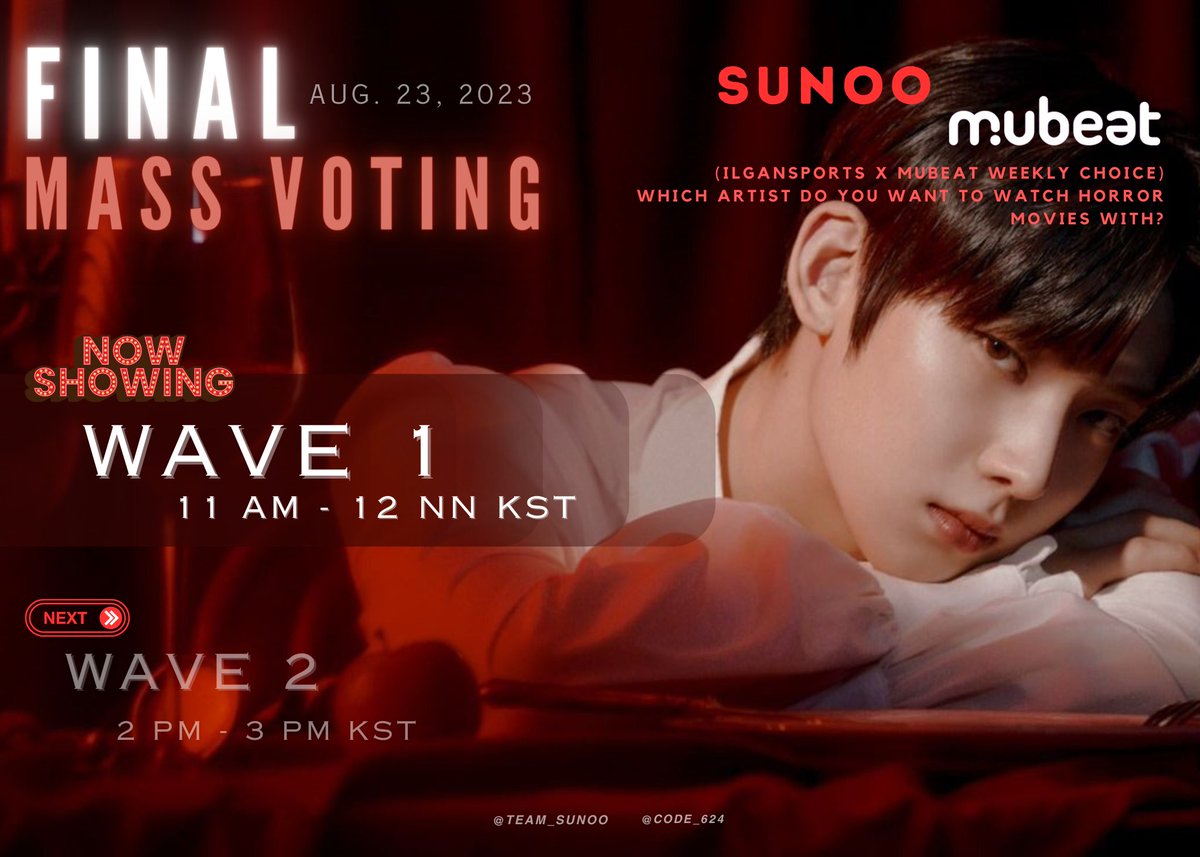 Team_Sunoo's tweet photo. [🗳️] 230823 • MUBEAT (D-DAY)

MASS VOTING STARTS NOW!

Drop 20% of your collected votes! Lessen the gap &amp; encourage more ENGENES to vote! 💪

📊 Current Rank: #2 🚨
🗓️: 8/23, 3 PM KST
🖇️ Vote here: https://t.co/FVkjW201un

#VoteSunooOnMubeat #SUNOO #선우 #ソヌ @ENHYPEN_members https://t.co/pFA1cqwiAi