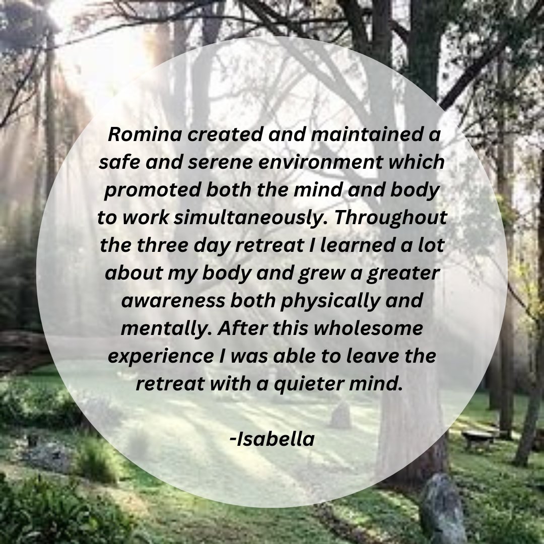 Another lovely testimonial from our retreat in Bowral earlier this year.

Stay tuned for more retreats coming soon - and be sure to book early to hold your spot.

#refresh #renew #yogaretreat #weekendretreat #wellbeingretreat #iyengaryoga #calm #balance #mindfulness