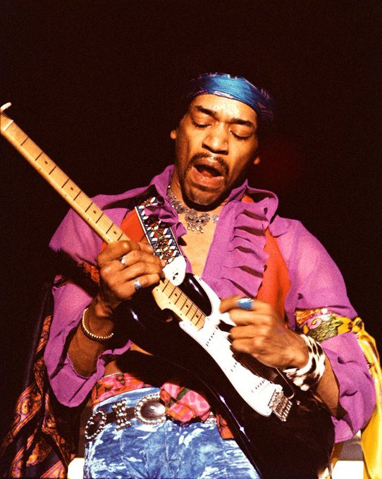 crockpics's tweet photo. Jimi Hendrix performing in Honolulu, 1969. Photo by Robert M. Knight. https://t.co/uIzdLl66SE