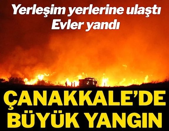ÇANAKKALE DE YANGIN BÜYÜDÜ…
BAKANLIK BÜTÜN GÜCÜYLE SEFERBER…

RAB’BİM KÖYLÜNÜN YARDIMCISI OLSUN…

SON DAKİKA | Çanakkale’de orman yangını: Alevlerle topyekün mücadele! 9 köy tahliye edildi

Çanakkale'de saat 12.30 sıralarında Kayadere köyü yakınındaki ormanlık alanda yangın